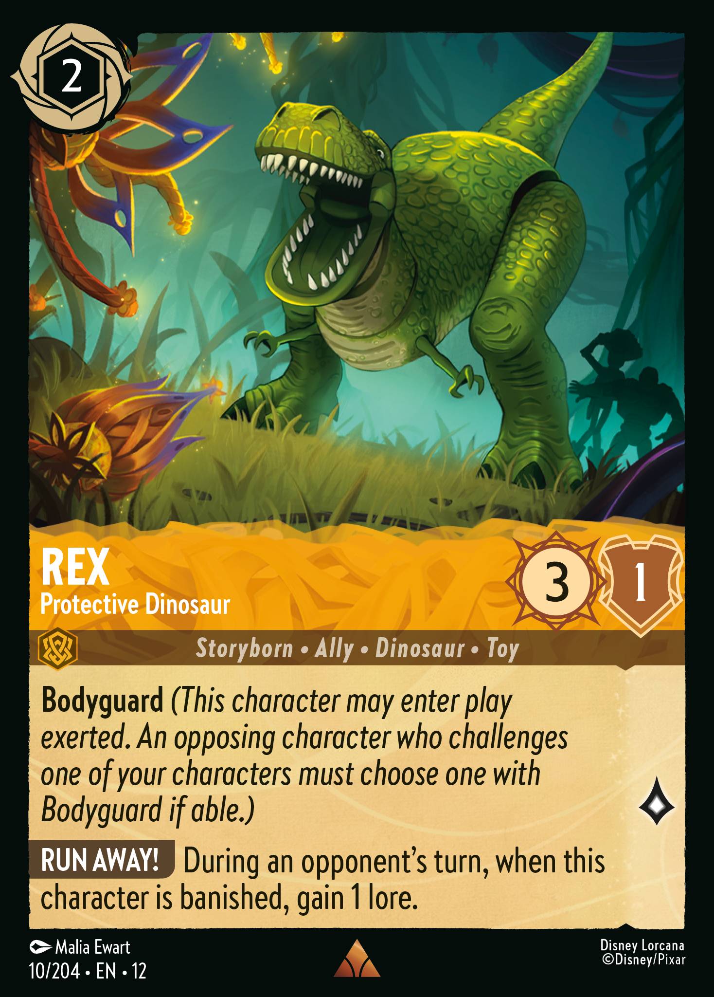 Rex — Protective Dinosaur Disney Lorcana card