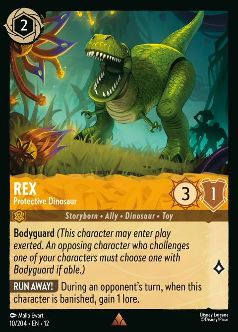 Rex — Protective Dinosaur Disney Lorcana card