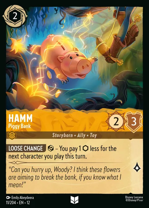 Hamm — Piggy Bank Disney Lorcana card