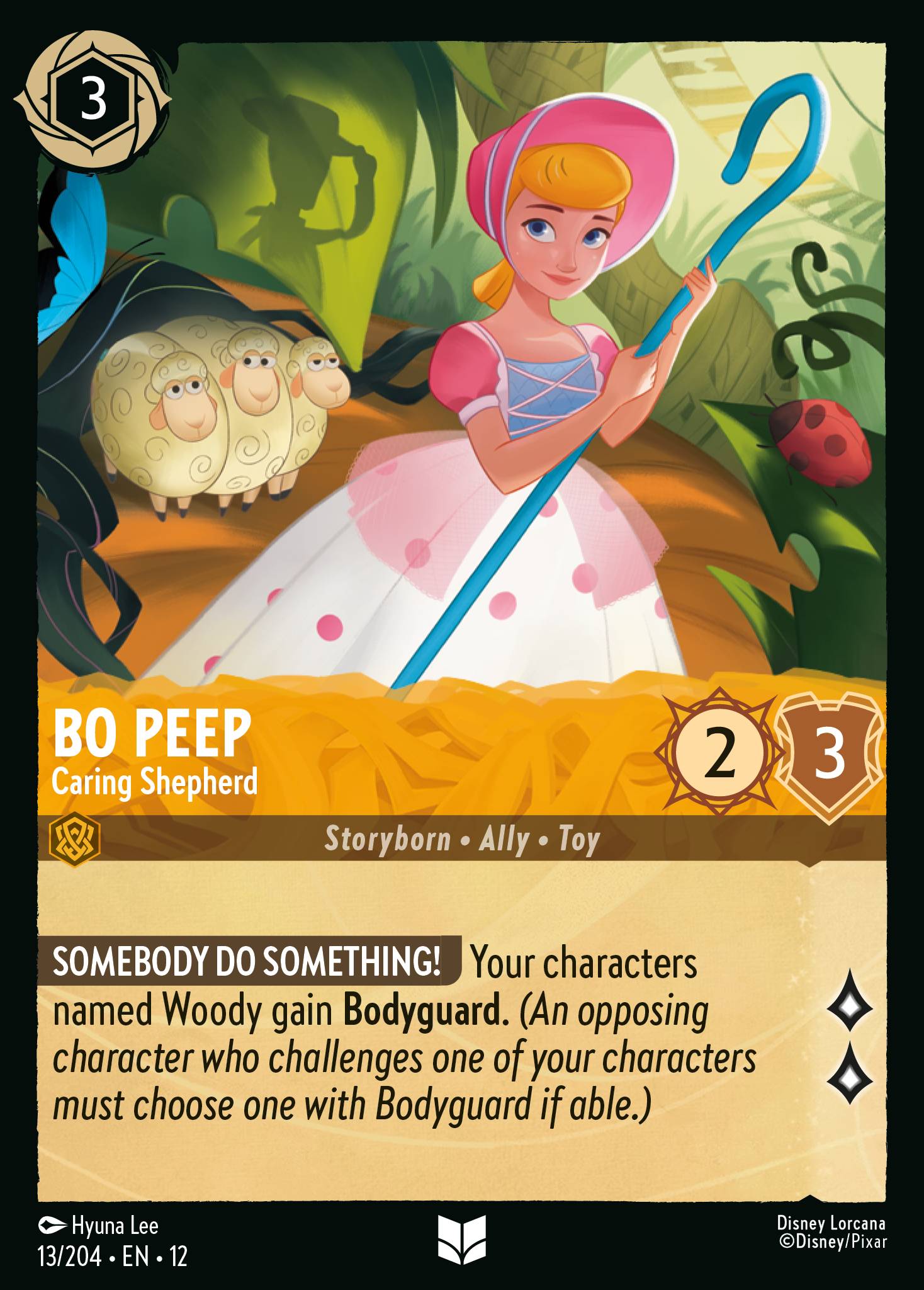 Bo Peep — Caring Shepherd Disney Lorcana card