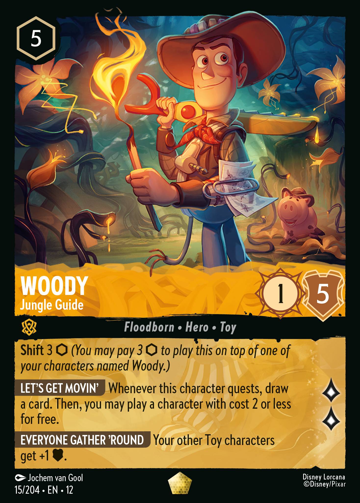 Woody — Jungle Guide Disney Lorcana card