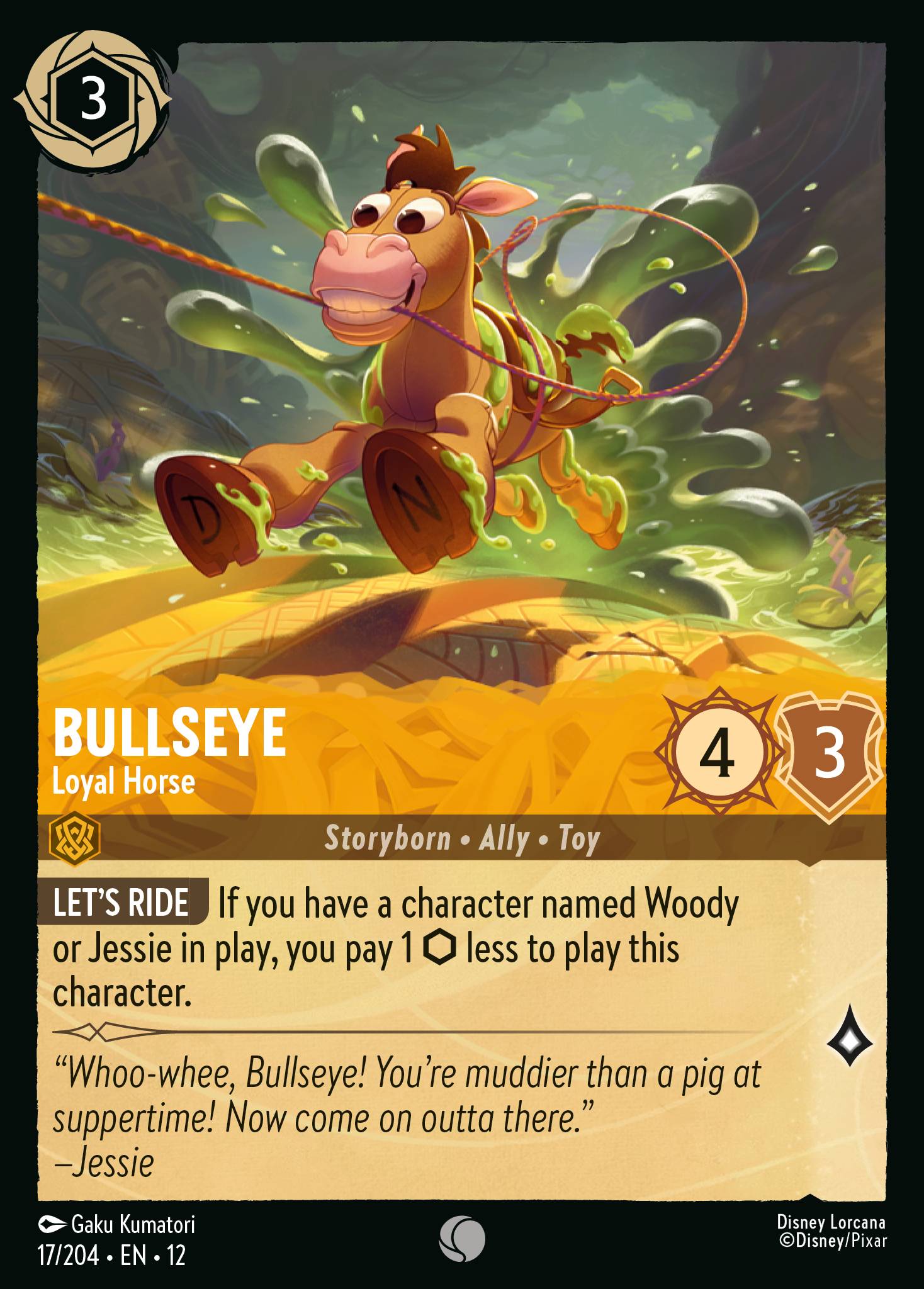 Bullseye — Loyal Horse Disney Lorcana card