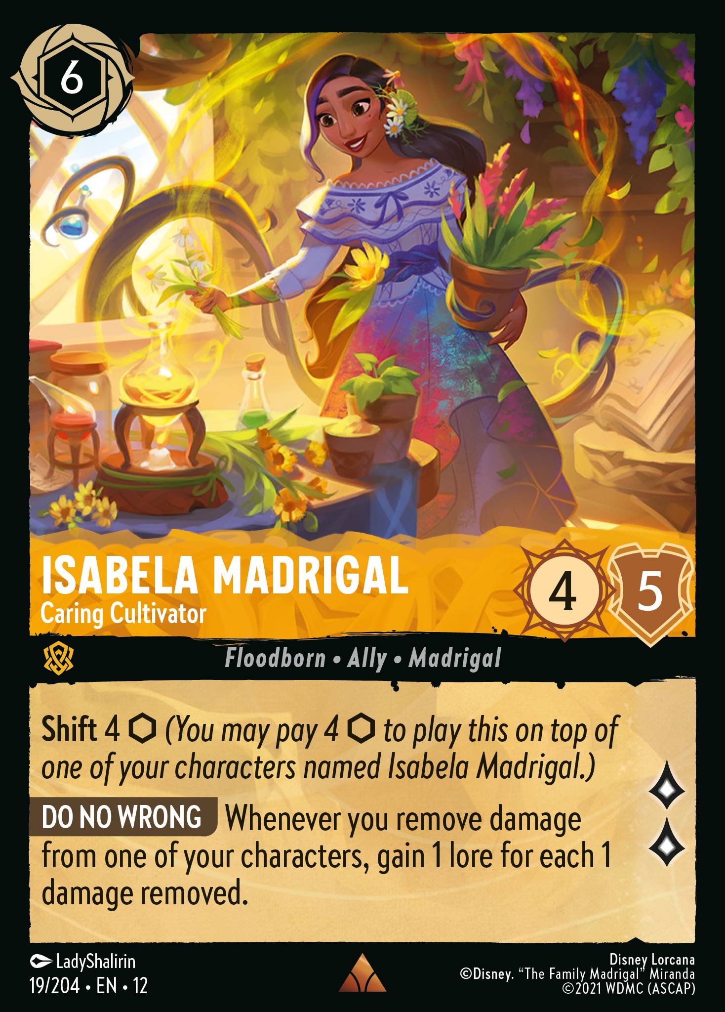 Isabela Madrigal — Caring Cultivator Disney Lorcana card