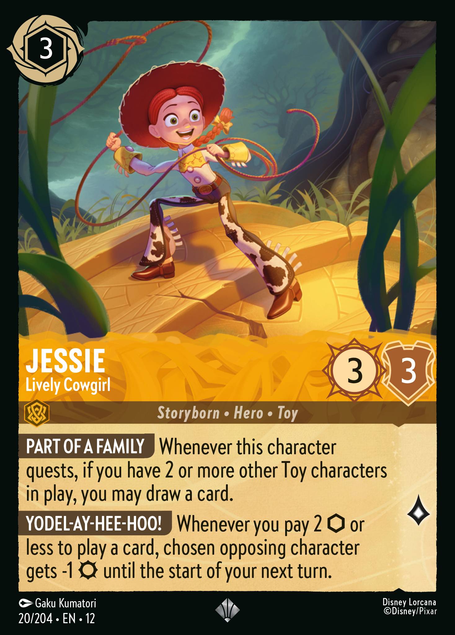 Jessie — Lively Cowgirl Disney Lorcana card