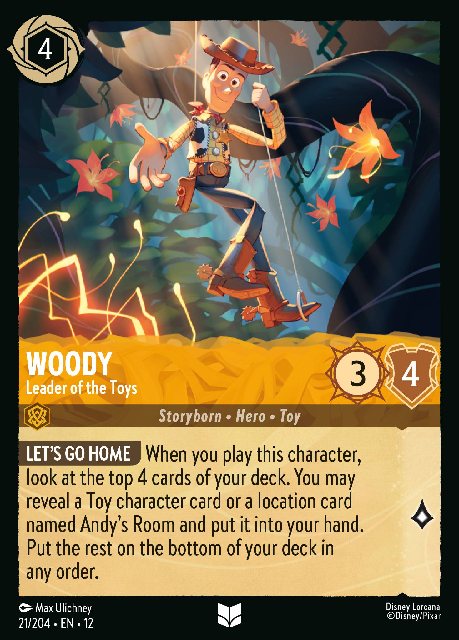 Woody — Leader of the Toys Disney Lorcana card