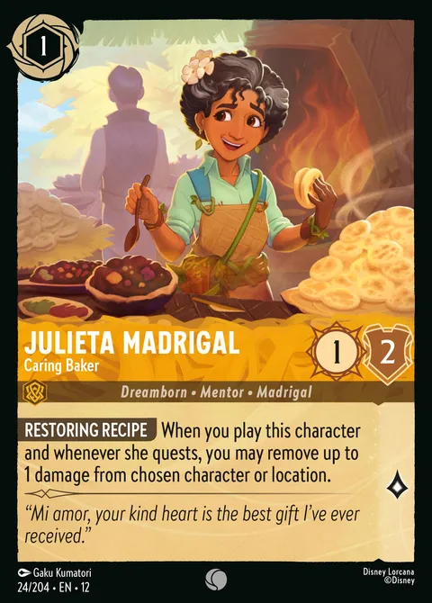 Julieta Madrigal — Caring Baker Disney Lorcana card