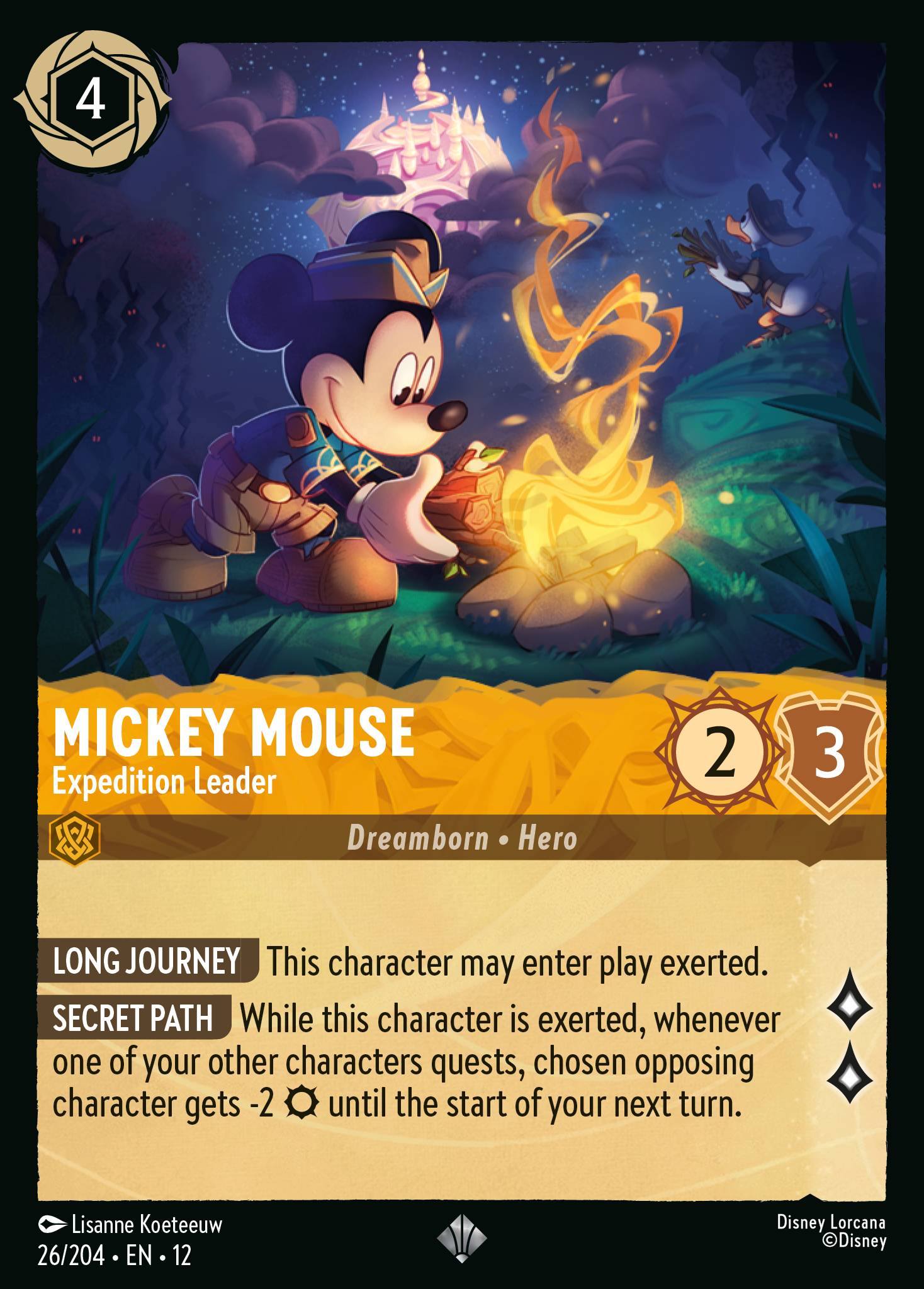 Mickey Mouse — Expedition Leader Disney Lorcana card