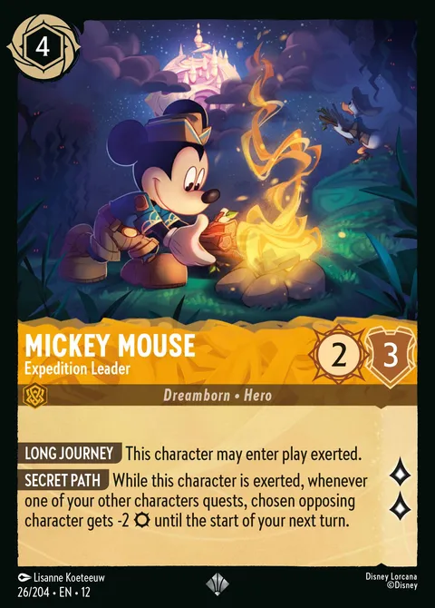 Mickey Mouse — Expedition Leader Disney Lorcana card
