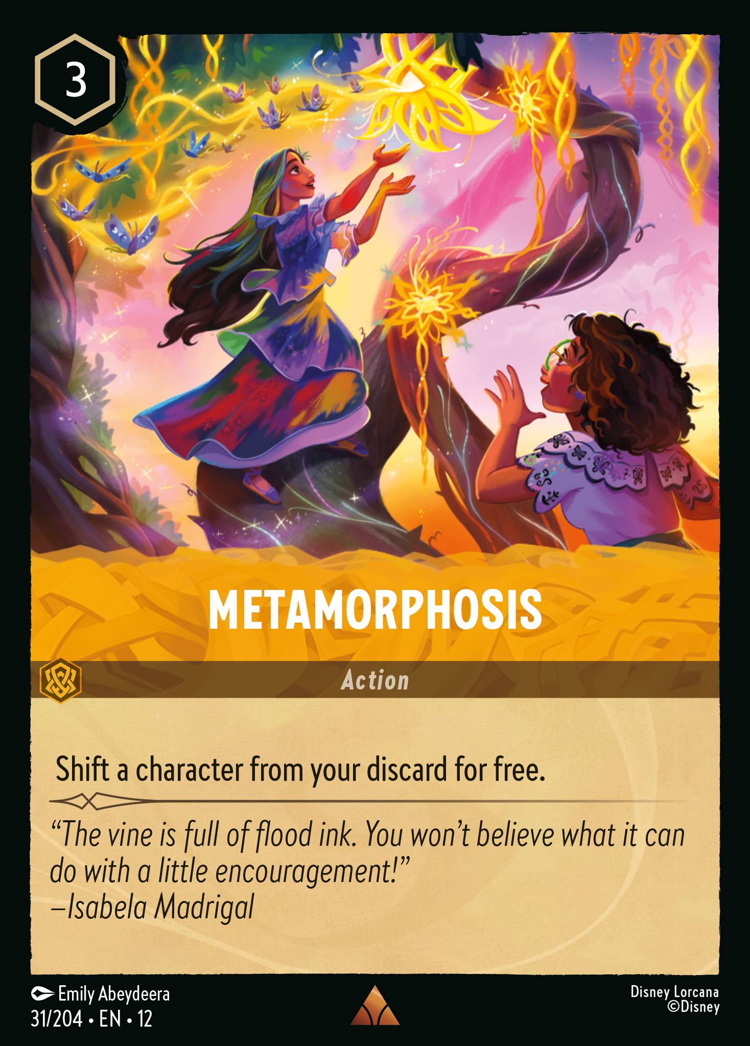 Metamorphosis Disney Lorcana card