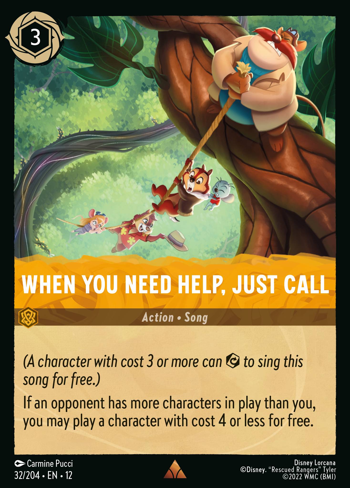 When You Need Help, Just Call Disney Lorcana card