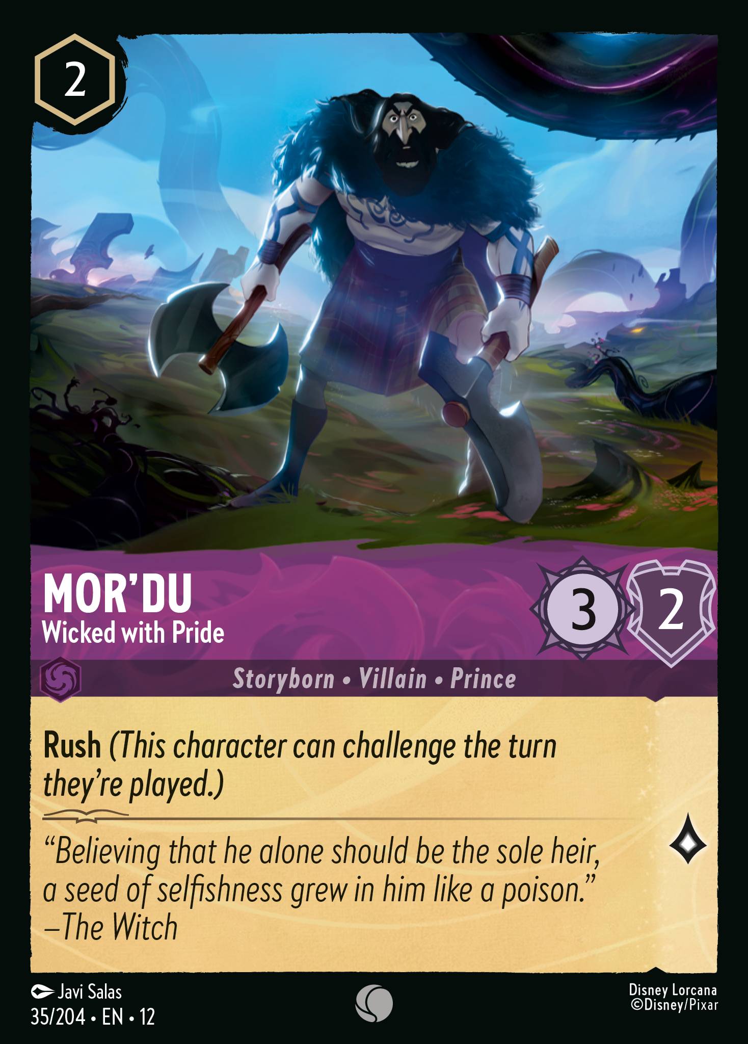 Mor'du — Wicked with Pride Disney Lorcana card