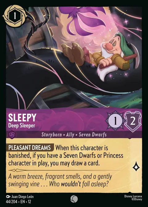 Sleepy — Deep Sleeper Disney Lorcana card
