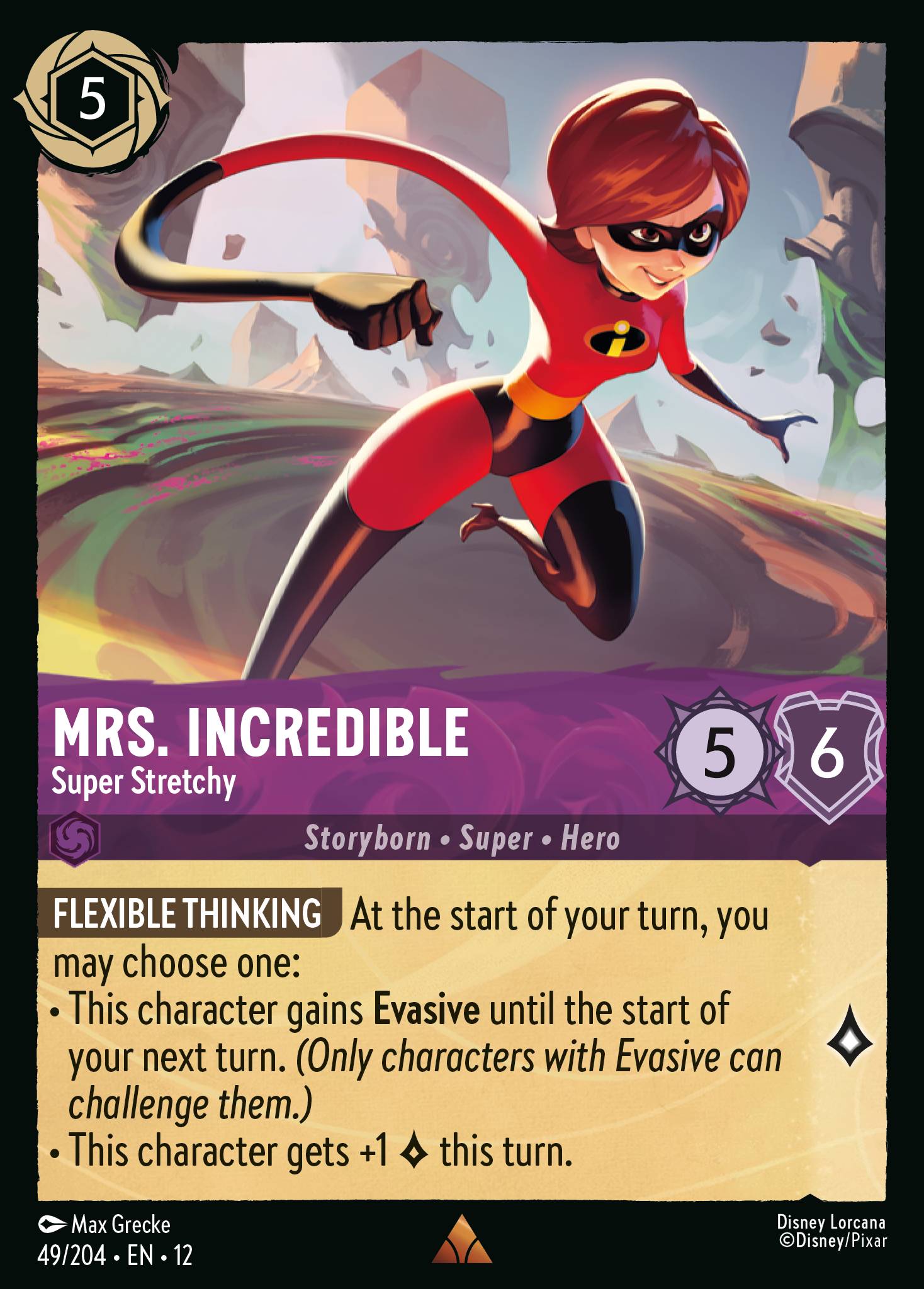 Mrs. Incredible — Super Stretchy Disney Lorcana card
