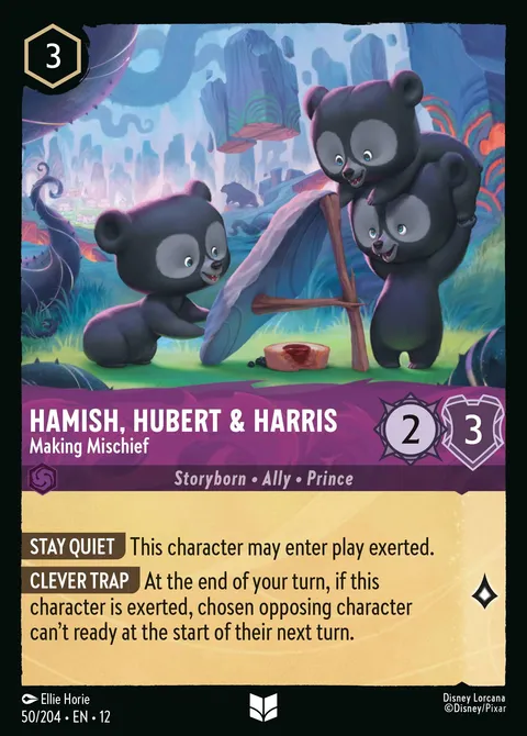 Hamish, Hubert & Harris — Making Mischief Disney Lorcana card