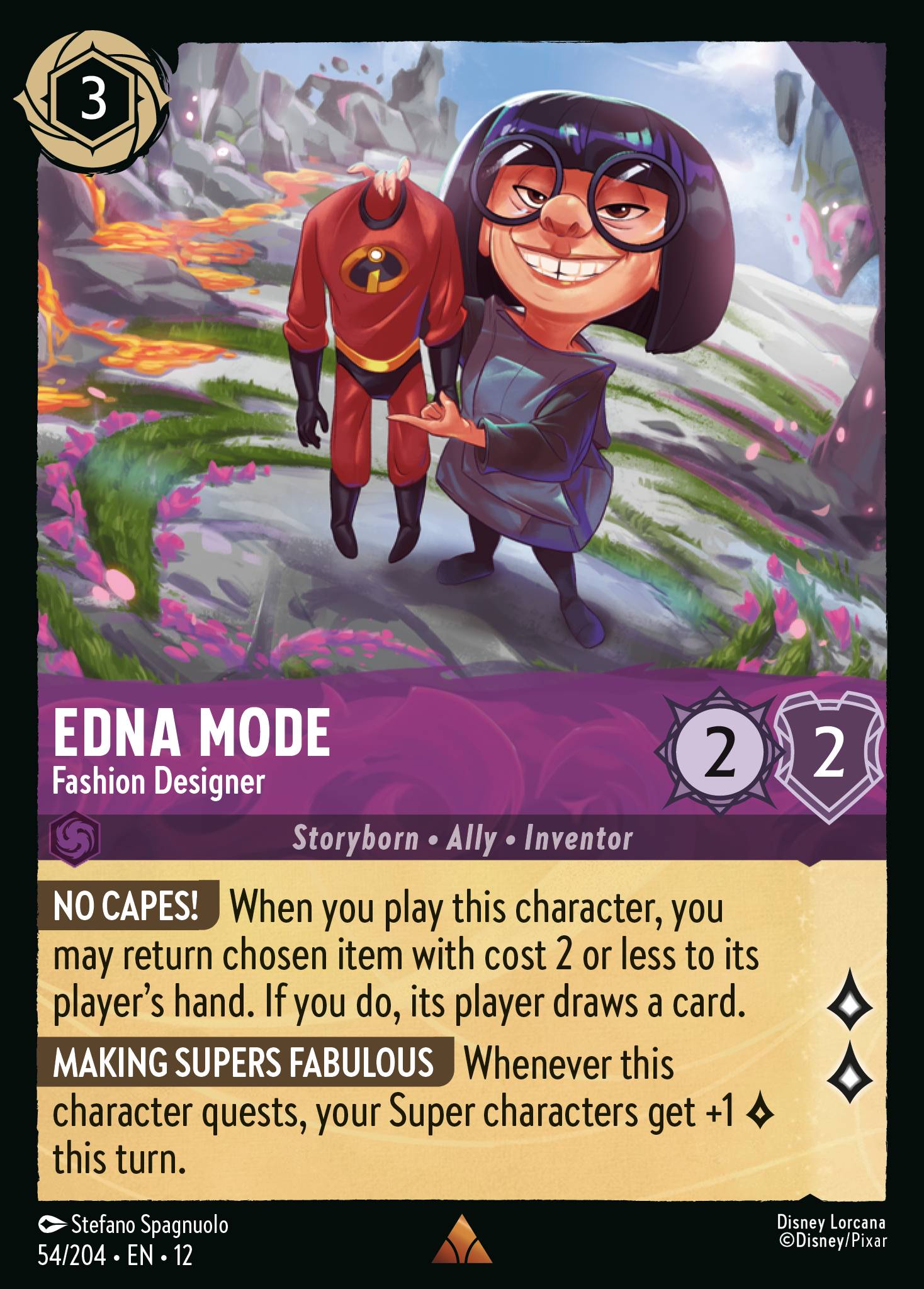 Edna Mode — Fashion Designer Disney Lorcana card