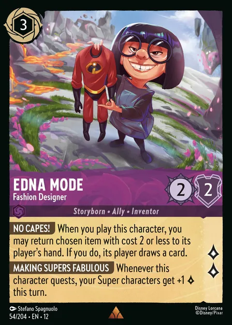 Edna Mode — Fashion Designer Disney Lorcana card
