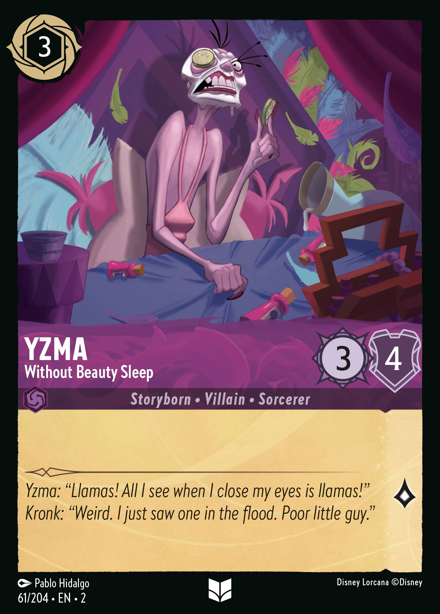 Yzma — Without Beauty Sleep Disney Lorcana card