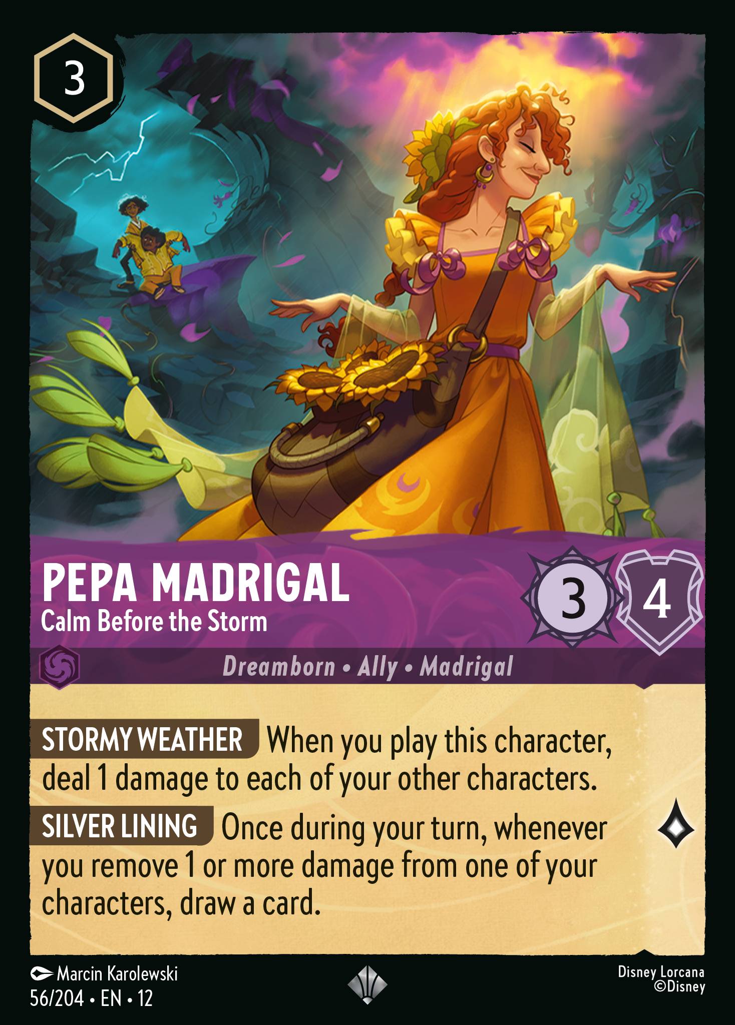 Pepa Madrigal — Calm Before the Storm Disney Lorcana card