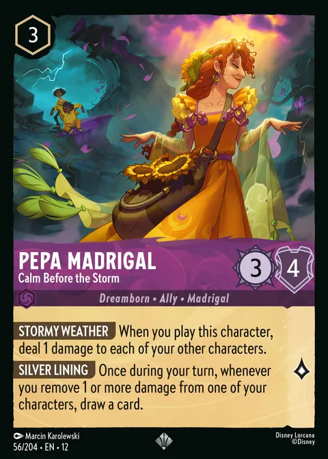 Pepa Madrigal — Calm Before the Storm Disney Lorcana card
