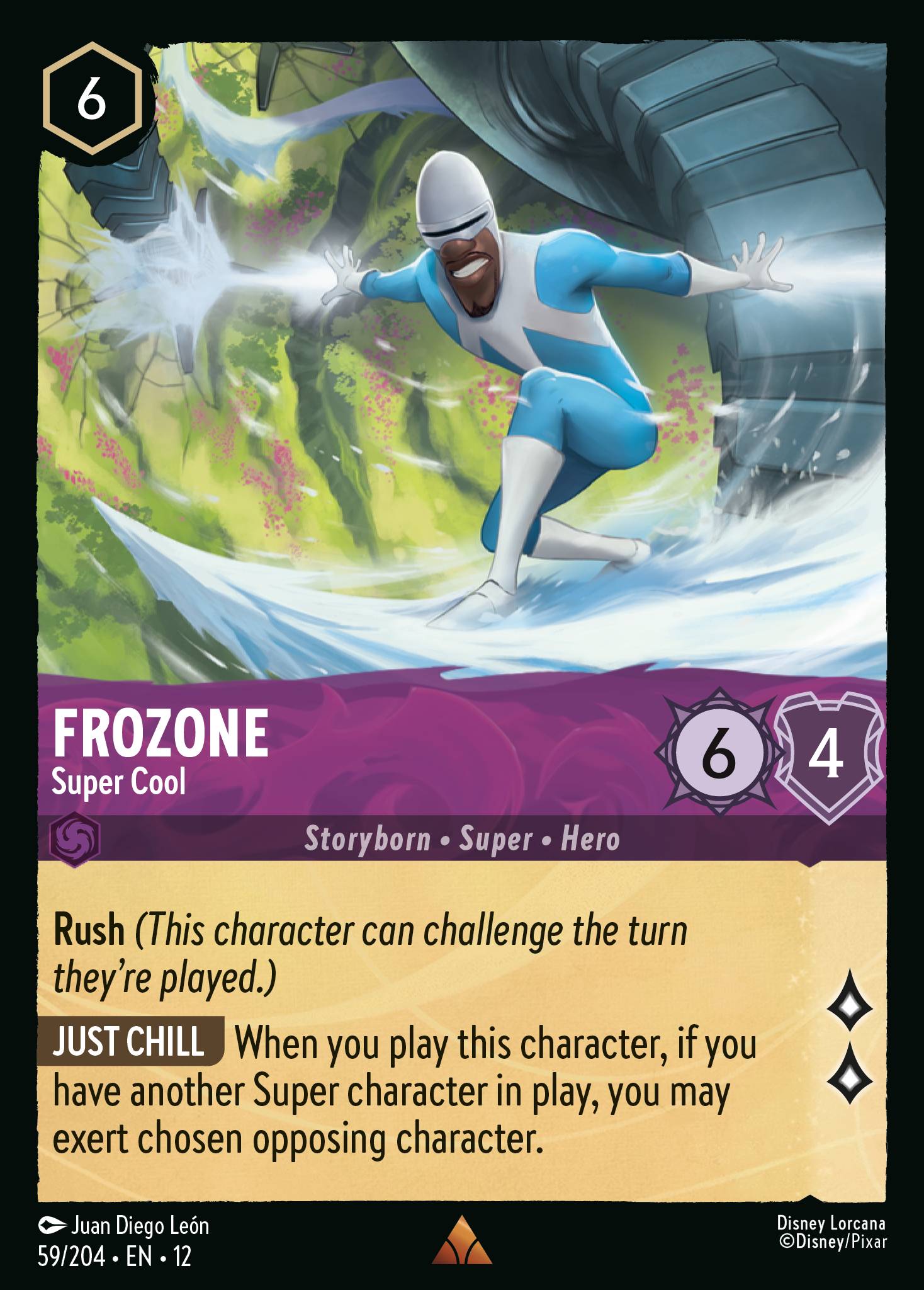 Frozone — Super Cool Disney Lorcana card