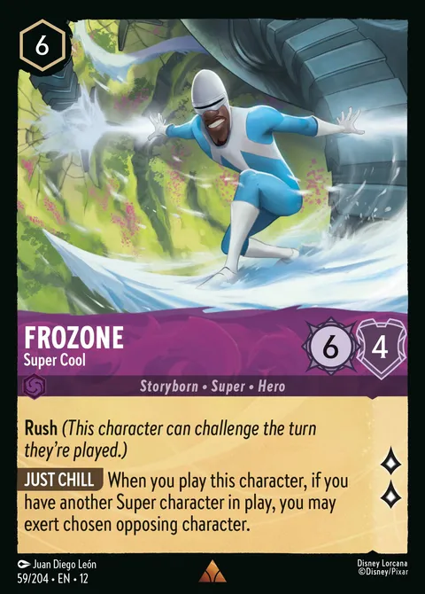 Frozone — Super Cool Disney Lorcana card