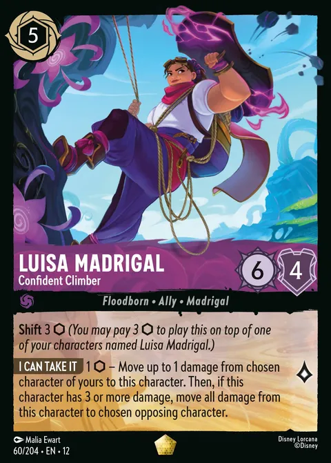 Luisa Madrigal — Confident Climber Disney Lorcana card
