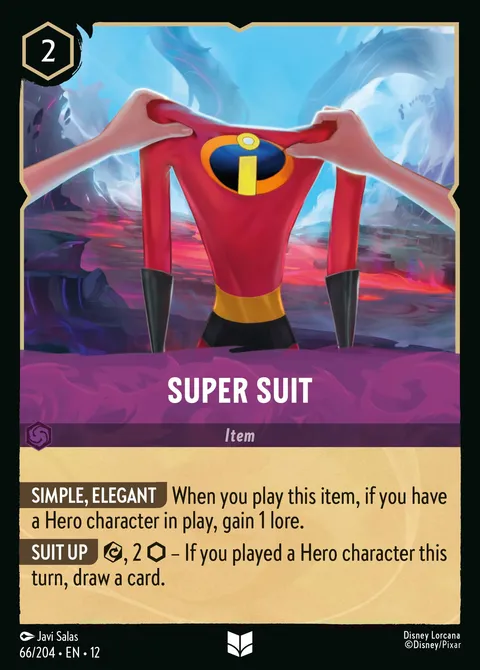 Super Suit Disney Lorcana card