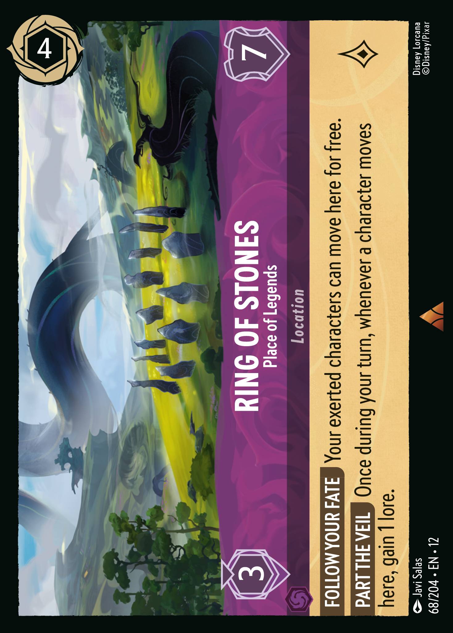 Ring of Stones — Place of Legends Disney Lorcana card