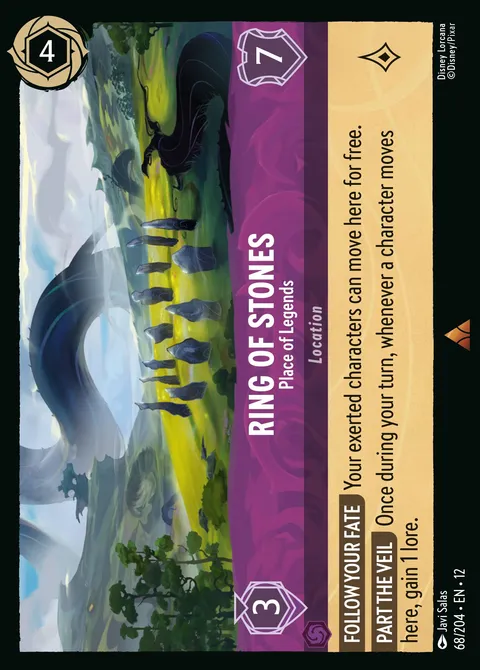 Ring of Stones — Place of Legends Disney Lorcana card