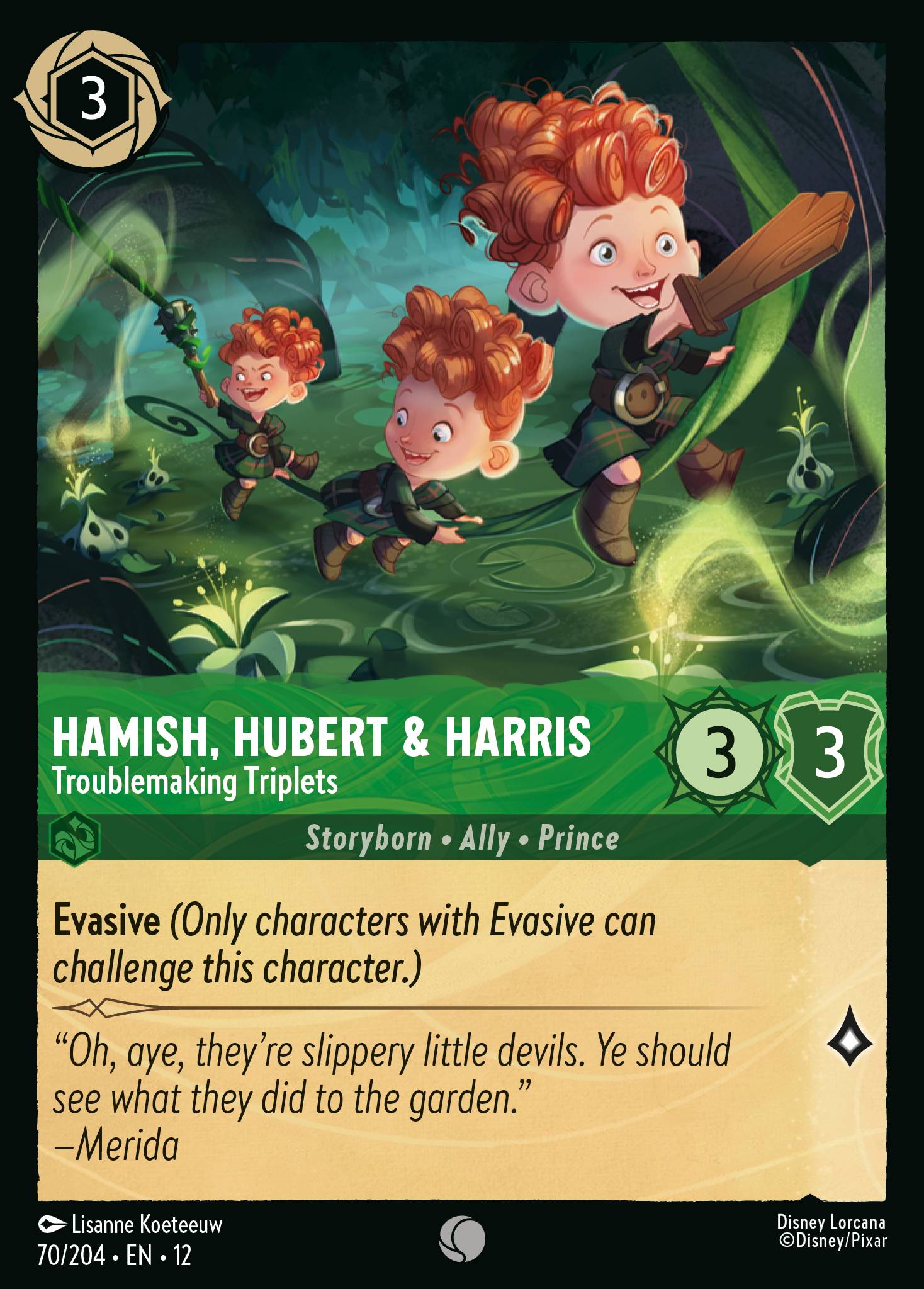 Hamish, Hubert & Harris — Troublemaking Triplets Disney Lorcana card