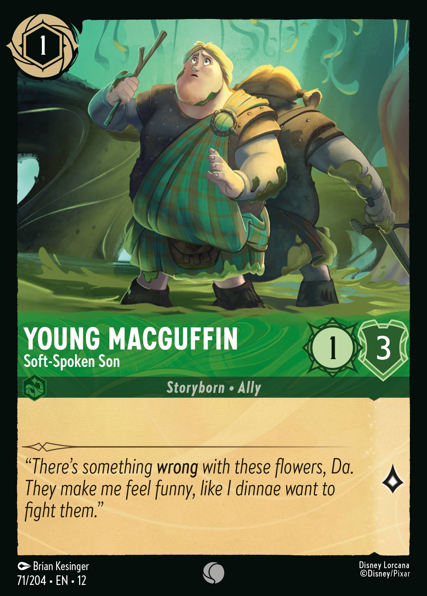Young MacGuffin — Soft-Spoken Son Disney Lorcana card