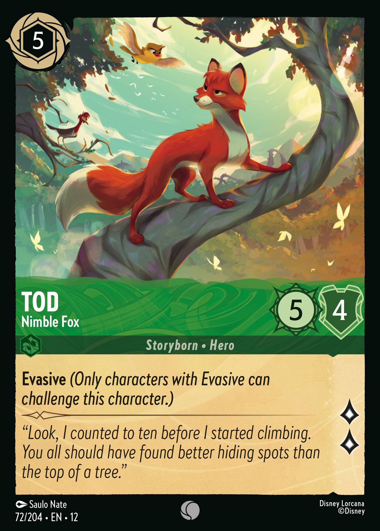 Tod — Nimble Fox Disney Lorcana card