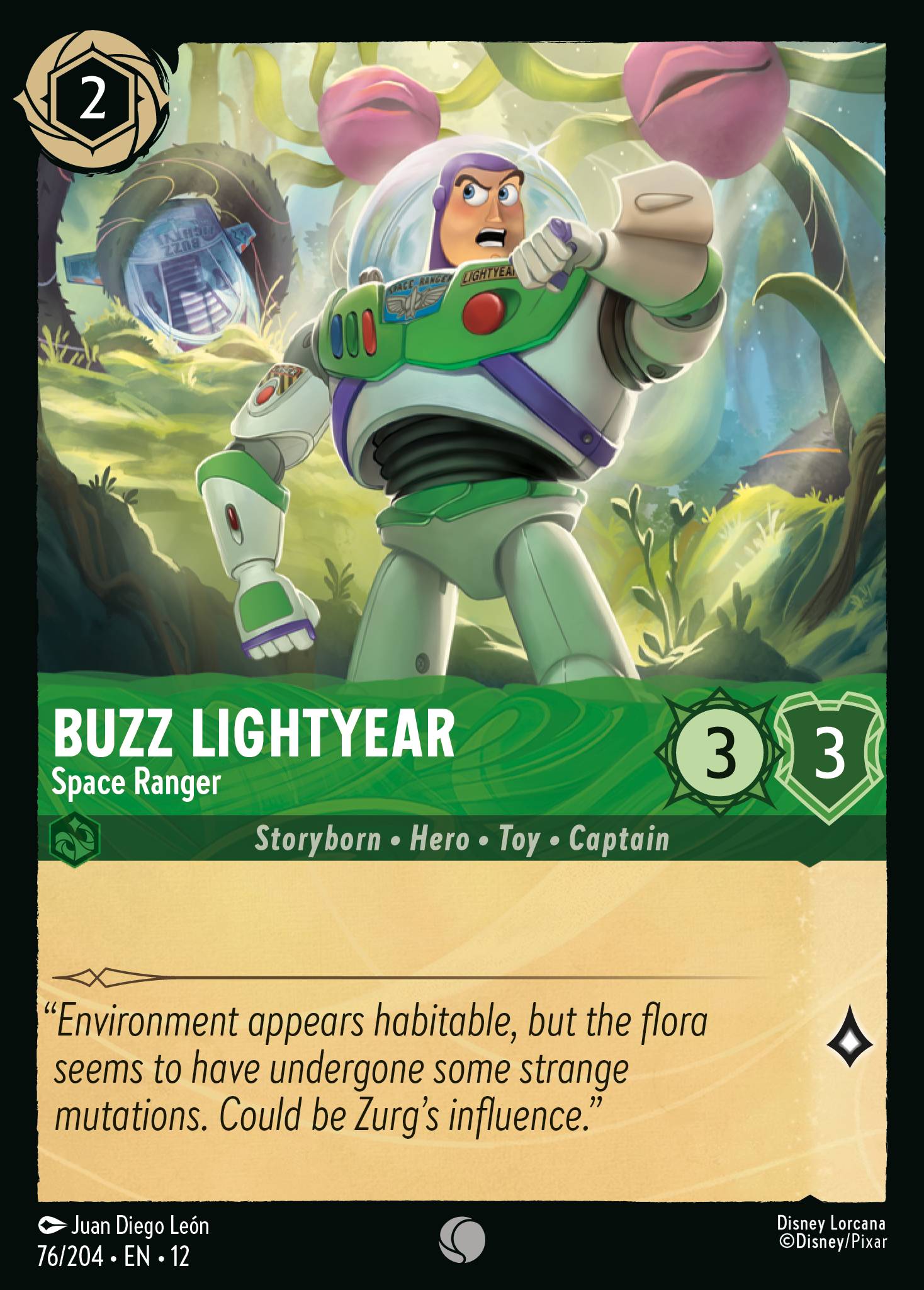 Buzz Lightyear — Space Ranger Disney Lorcana card