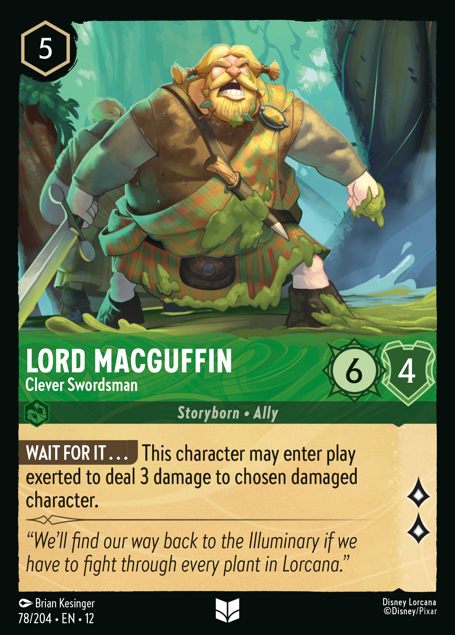 Lord MacGuffin — Clever Swordsman Disney Lorcana card
