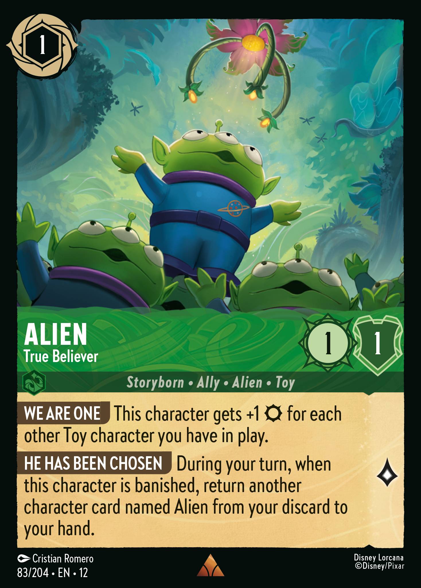 Alien — True Believer Disney Lorcana card