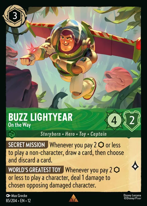 Buzz Lightyear — On the Way Disney Lorcana card