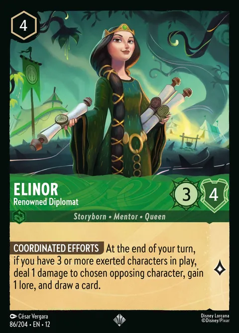Elinor — Renowned Diplomat Disney Lorcana card