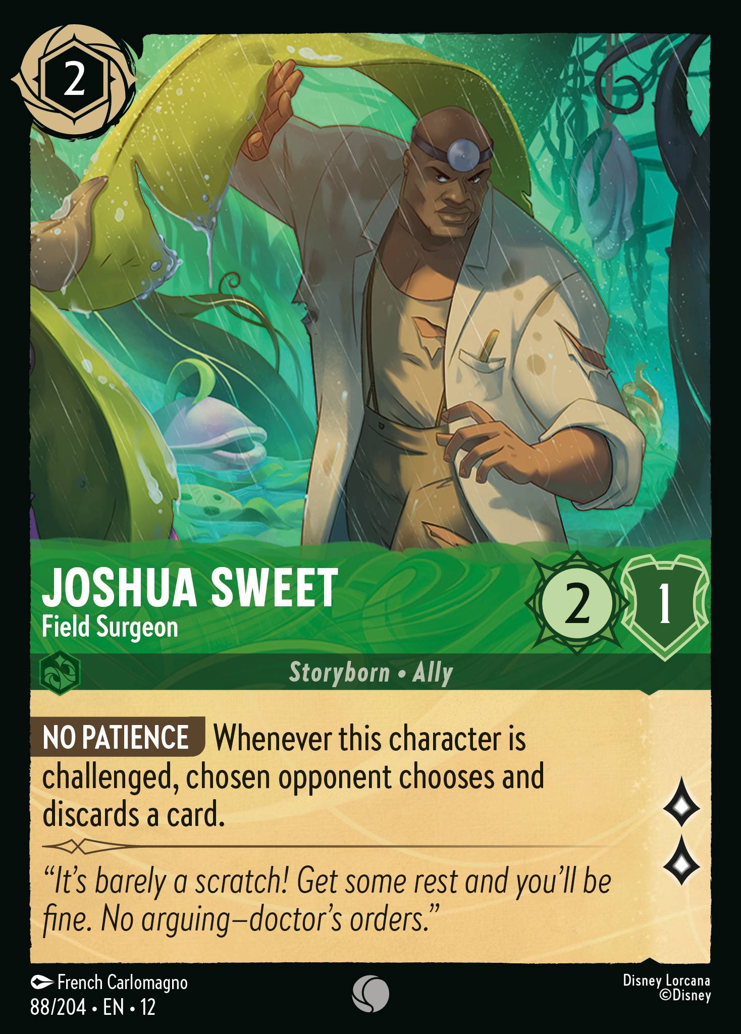 Joshua Sweet — Field Surgeon Disney Lorcana card