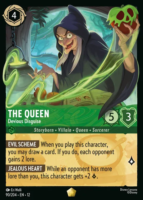 The Queen — Devious Disguise Disney Lorcana card