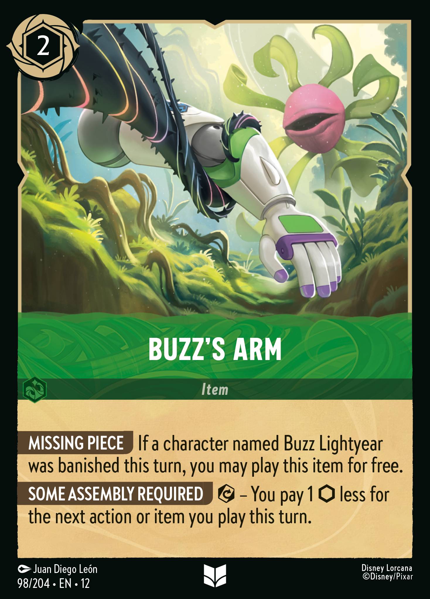 Buzz's Arm Disney Lorcana card