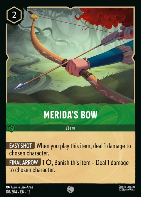 Merida's Bow Disney Lorcana card