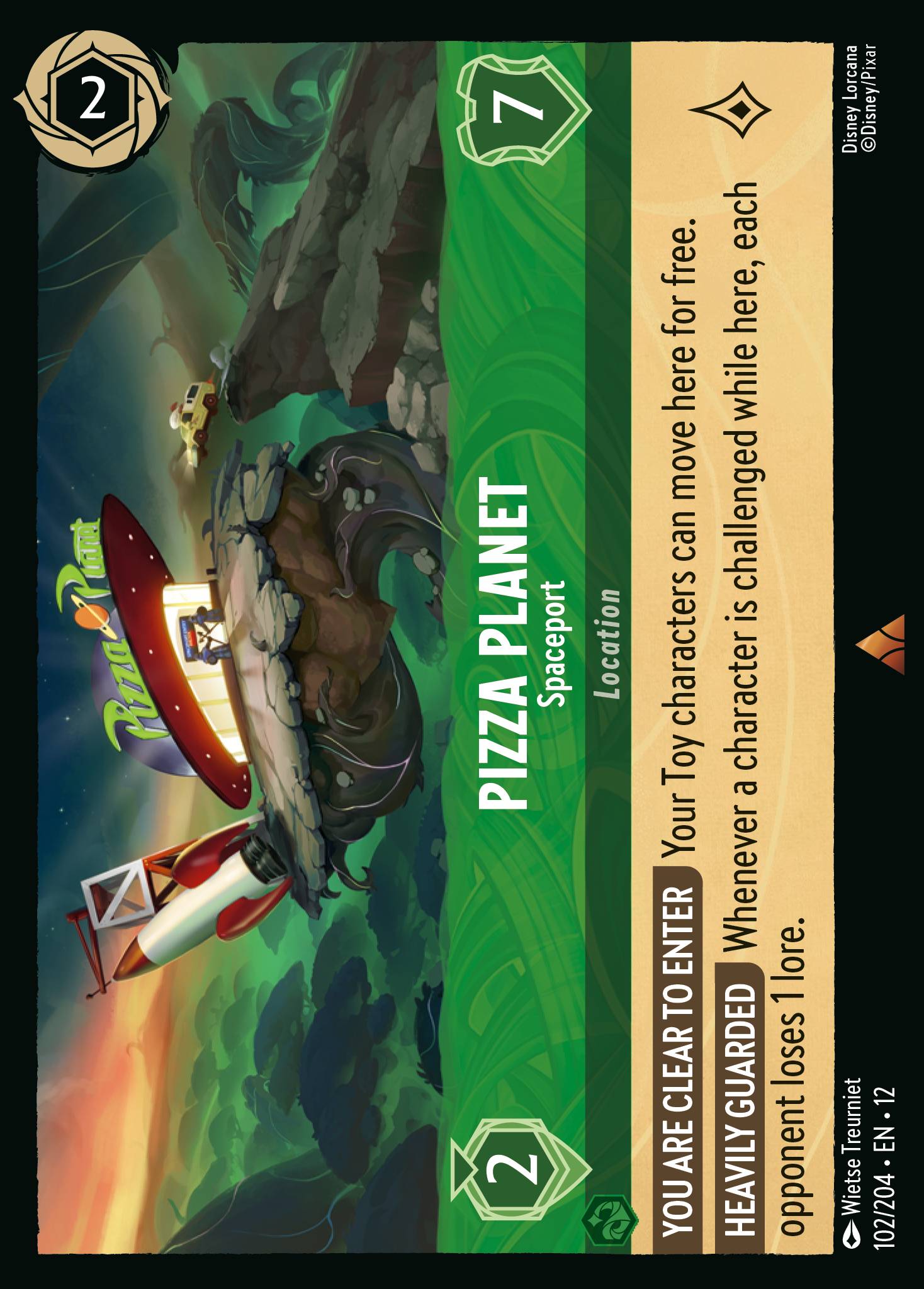 Pizza Planet — Spaceport Disney Lorcana card