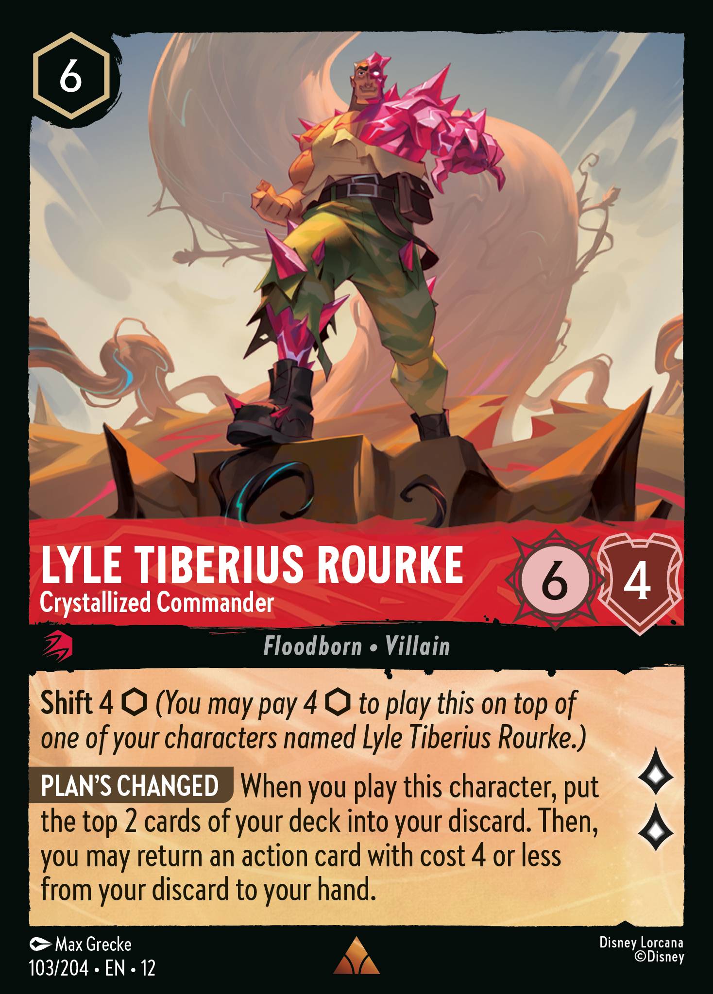 Lyle Tiberius Rourke — Crystallized Commander Disney Lorcana card