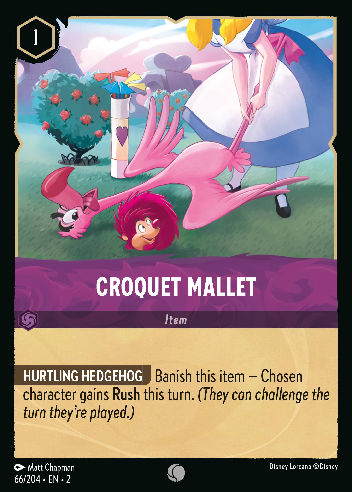 Croquet Mallet Disney Lorcana card
