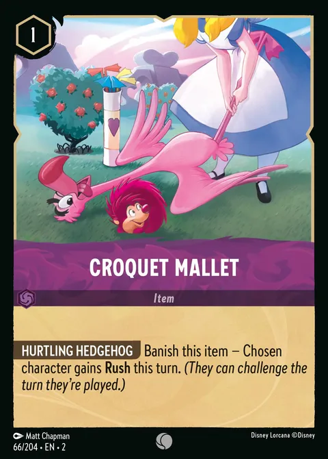Croquet Mallet Disney Lorcana card