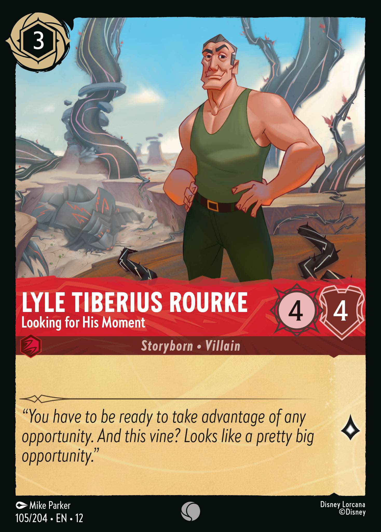 Lyle Tiberius Rourke — Looking for His Moment Disney Lorcana card