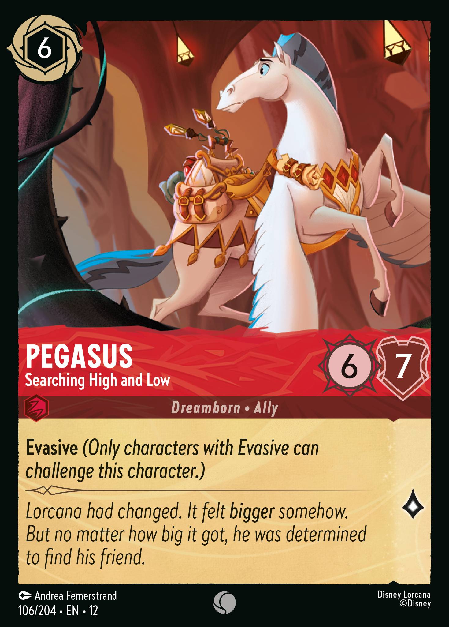 Pegasus — Searching High and Low Disney Lorcana card