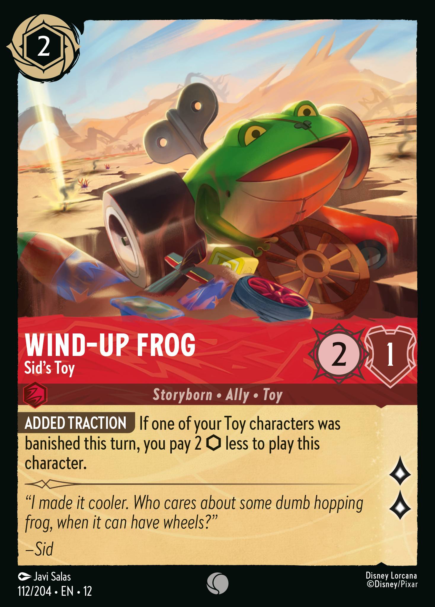 Wind-Up Frog — Sid's Toy Disney Lorcana card