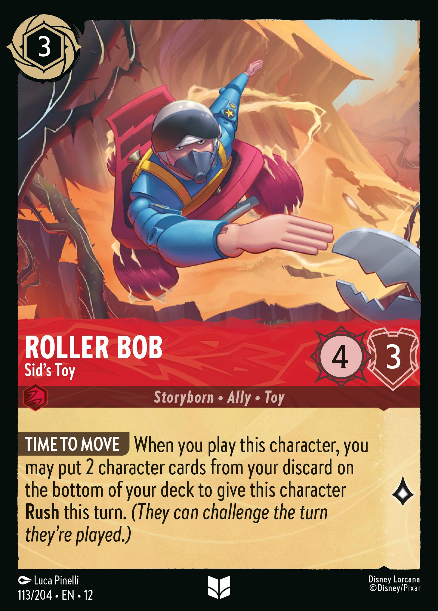 Roller Bob — Sid's Toy Disney Lorcana card
