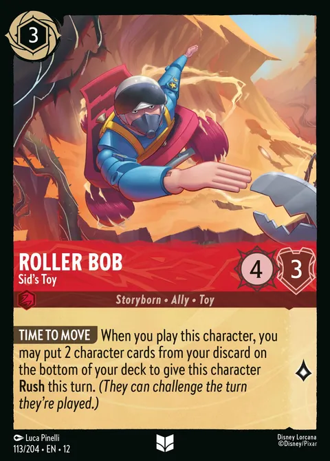 Roller Bob — Sid's Toy Disney Lorcana card